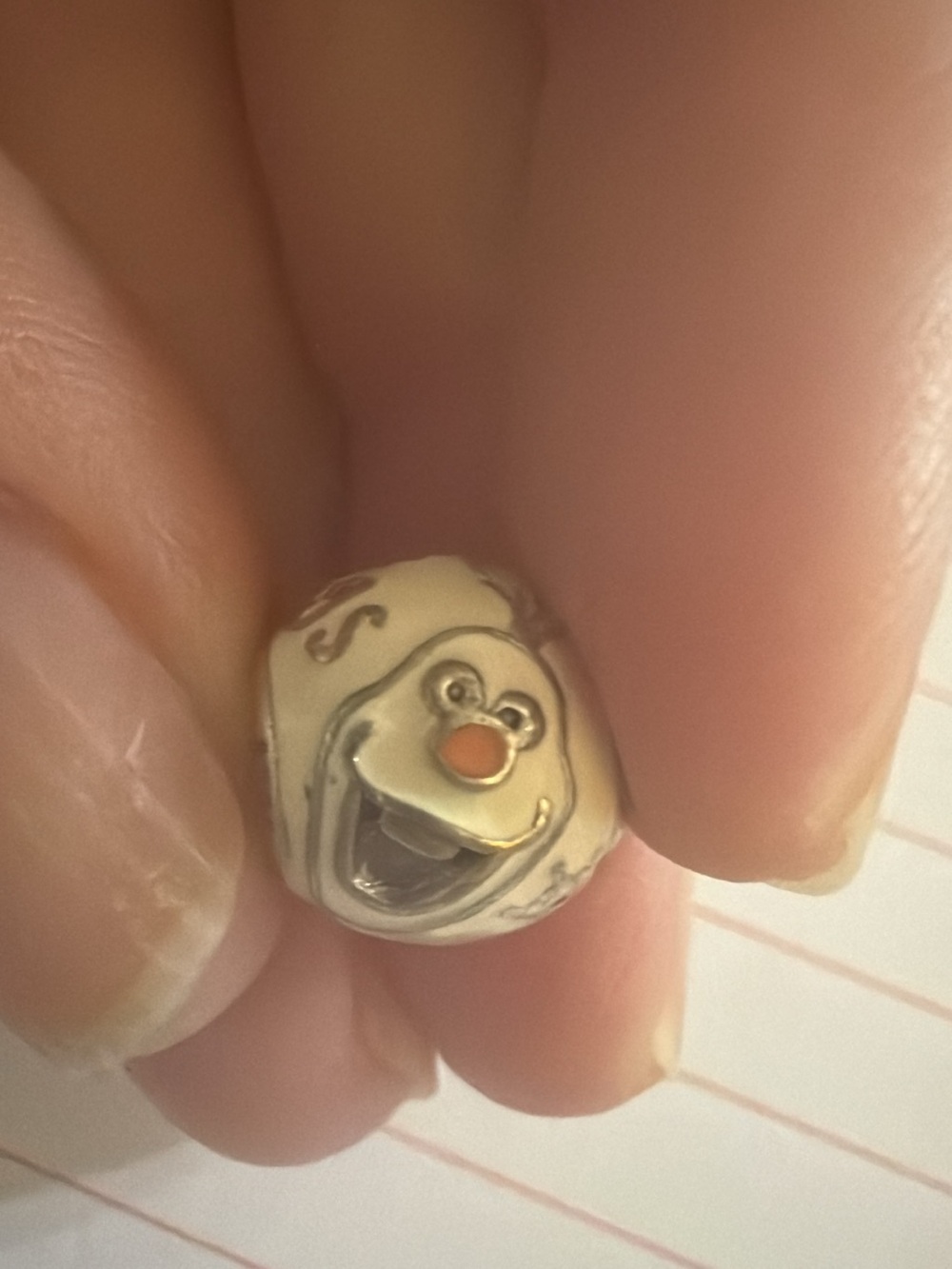 Pandora Olaf Character Bead